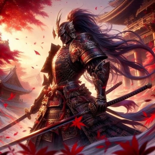 身穿盔甲的武士