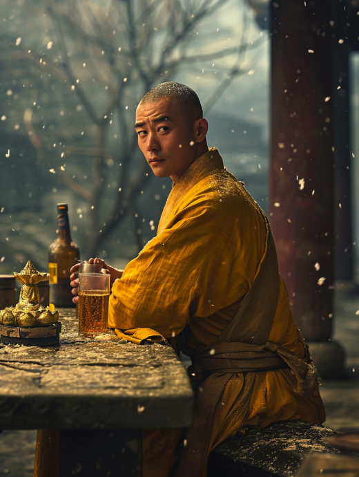 懷揣心事喝酒的人